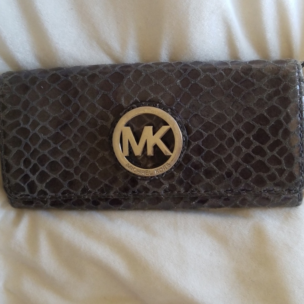 Michael Kors Python Pattern Bag & Wallet Set - image 2